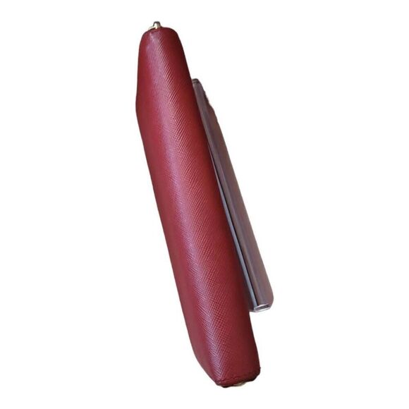 Prada Red Ribbon Wallet with Box and Authentication Card GUC - Picture 7 of 10